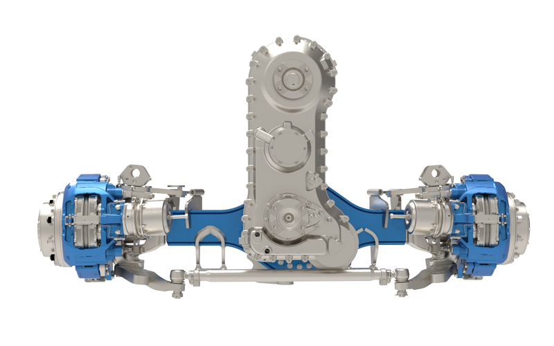 Вездеходный кран (интегрированный мост и картер)